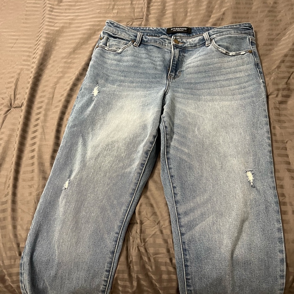 Liverpool Crop Straight Jeans.  Very good condition.